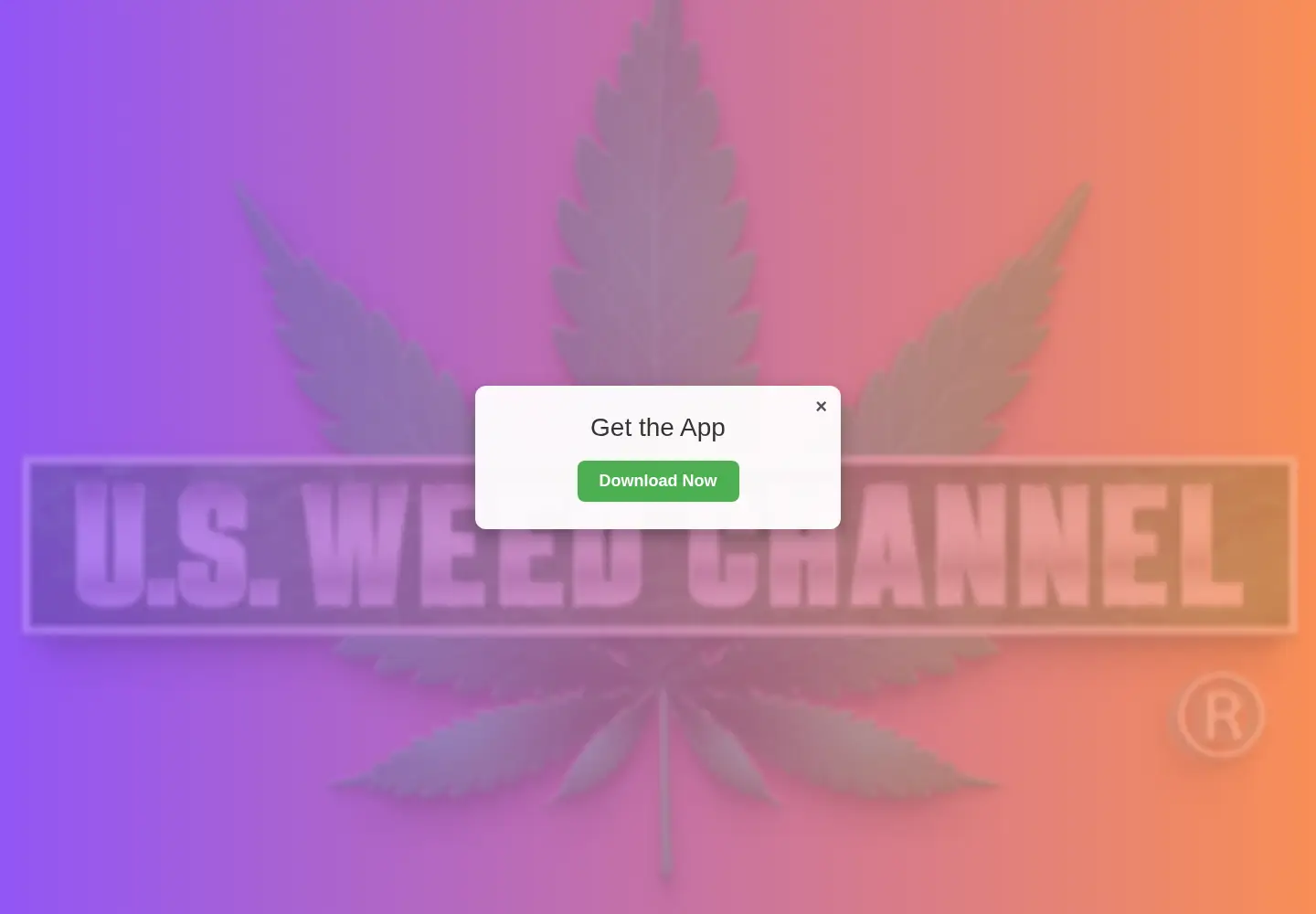 Screenshot of usweedchannel.com