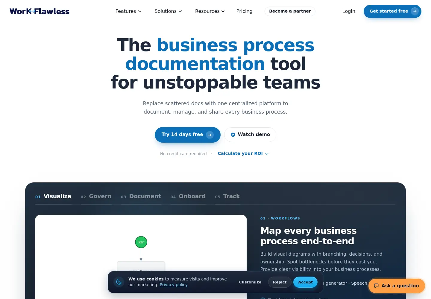 Screenshot of workflawless.com