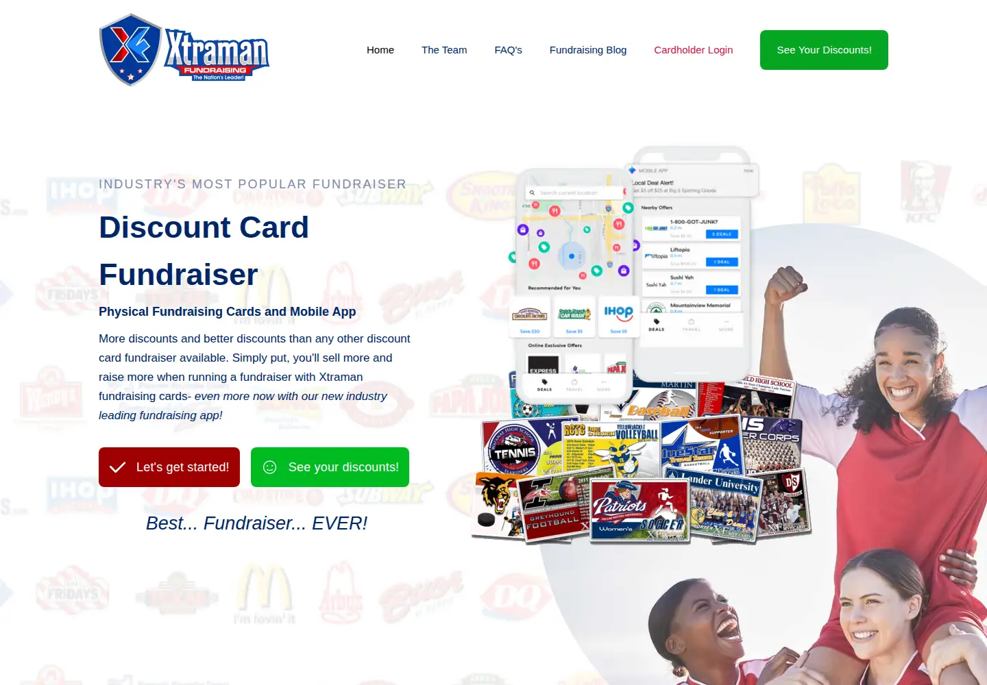 Captured homepage of xtramanfundraising.com in the current scan