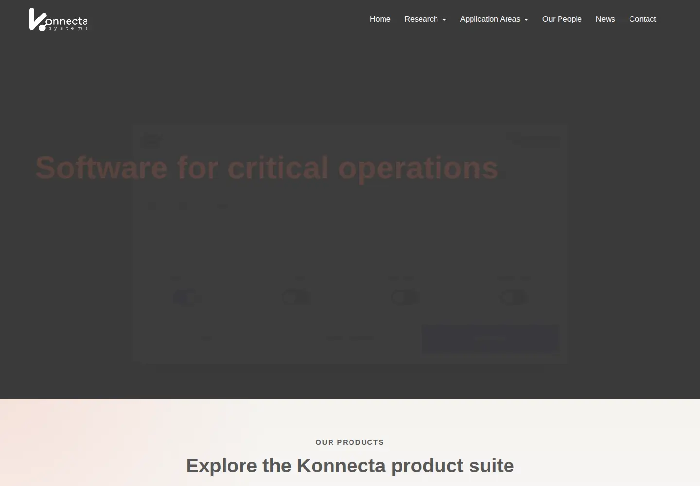 Captured homepage of konnecta.io in the current scan