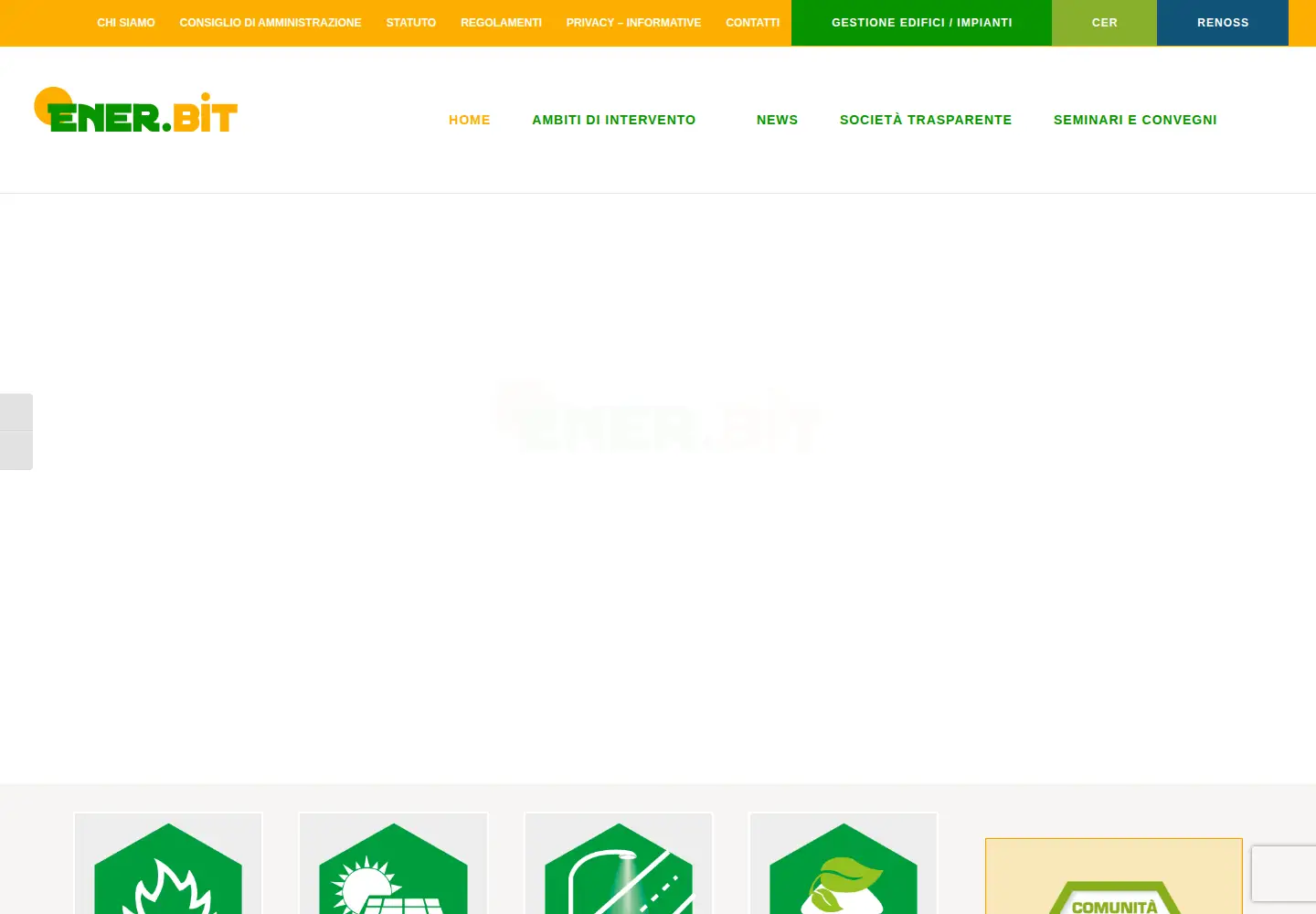 Captured homepage of enerbit.it in the current scan