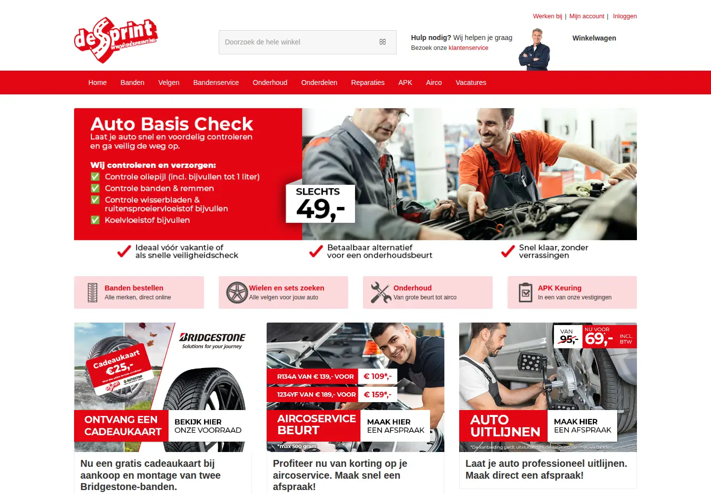Screenshot of desprint.nl