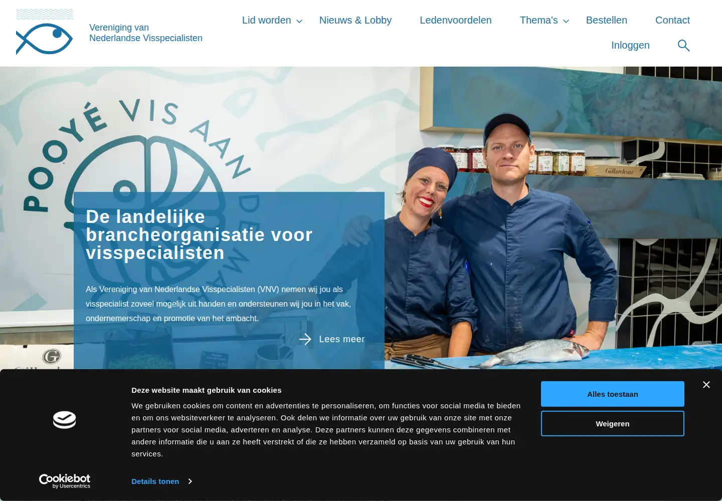 Screenshot of visspecialisten.nl