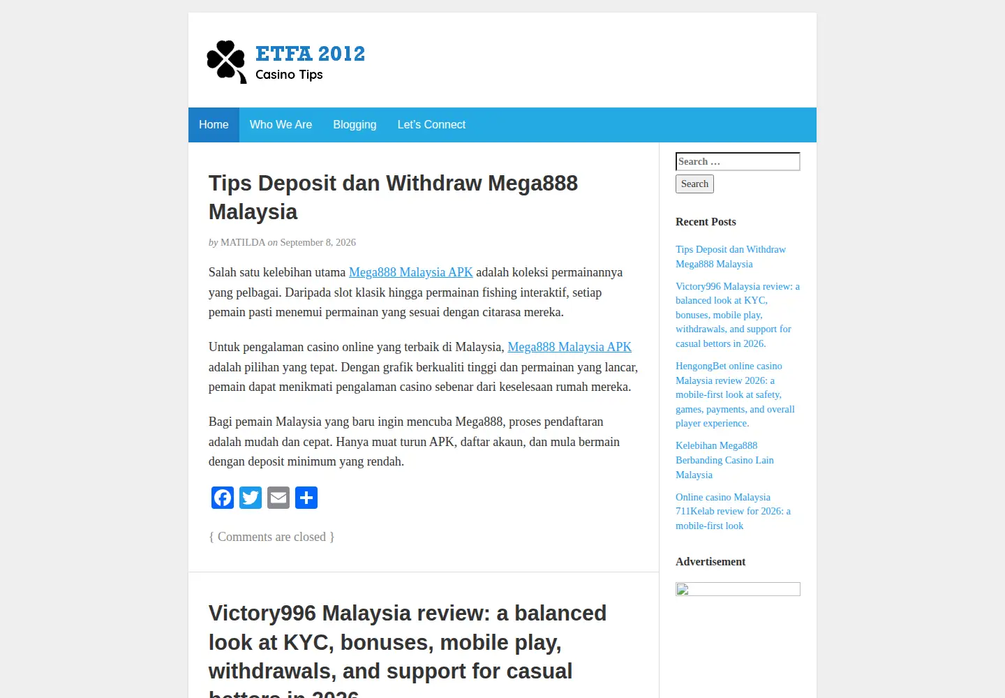 Screenshot of etfa2012.org