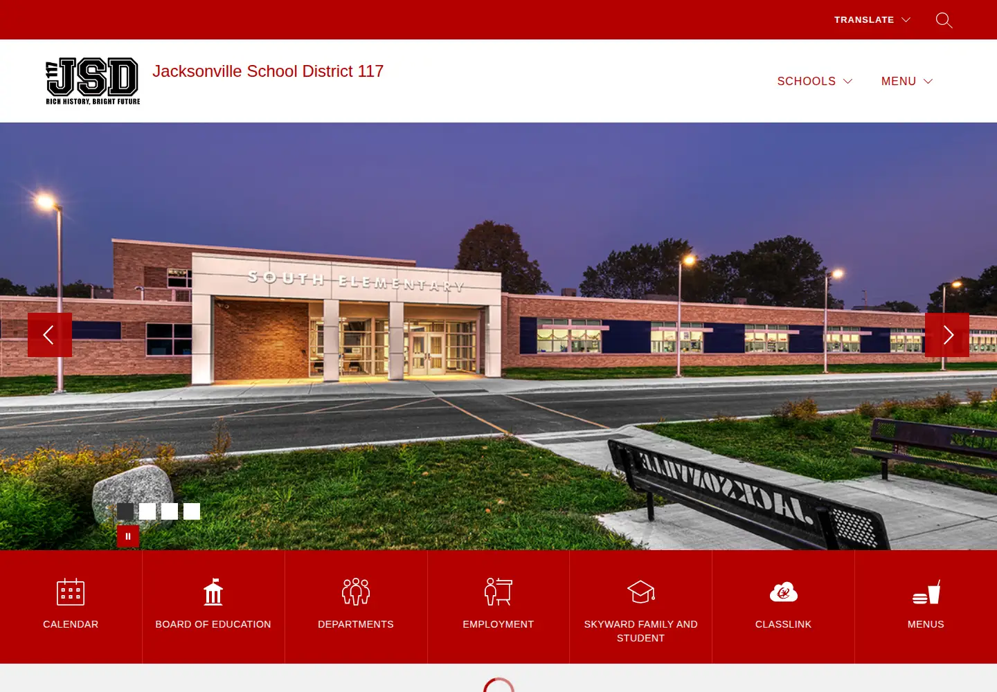 Screenshot of jsd117.org