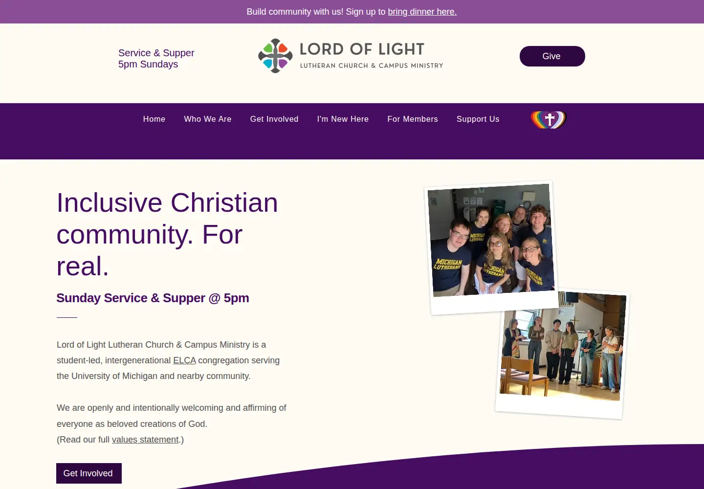 Captured homepage of lcm-um.org in the current scan