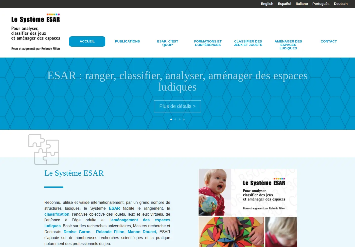 Screenshot of systeme-esar.org