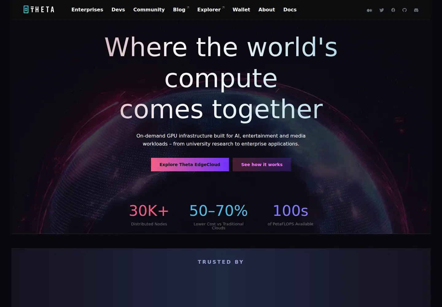 Screenshot of thetalabs.org