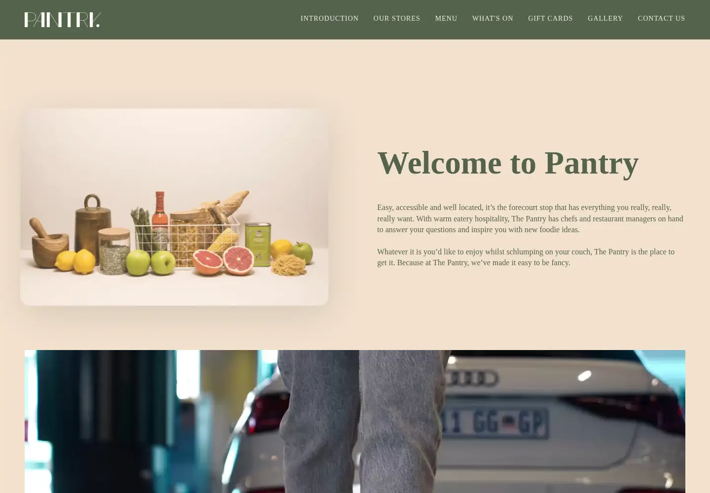 Screenshot of pantry.co.za