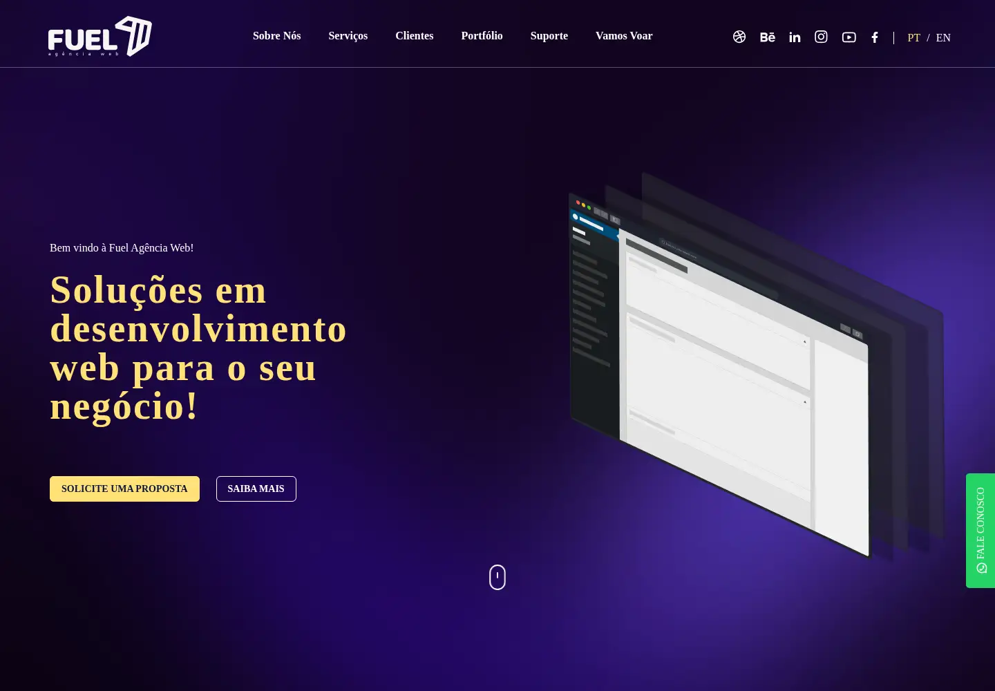 Screenshot of fuelagenciaweb.com.br
