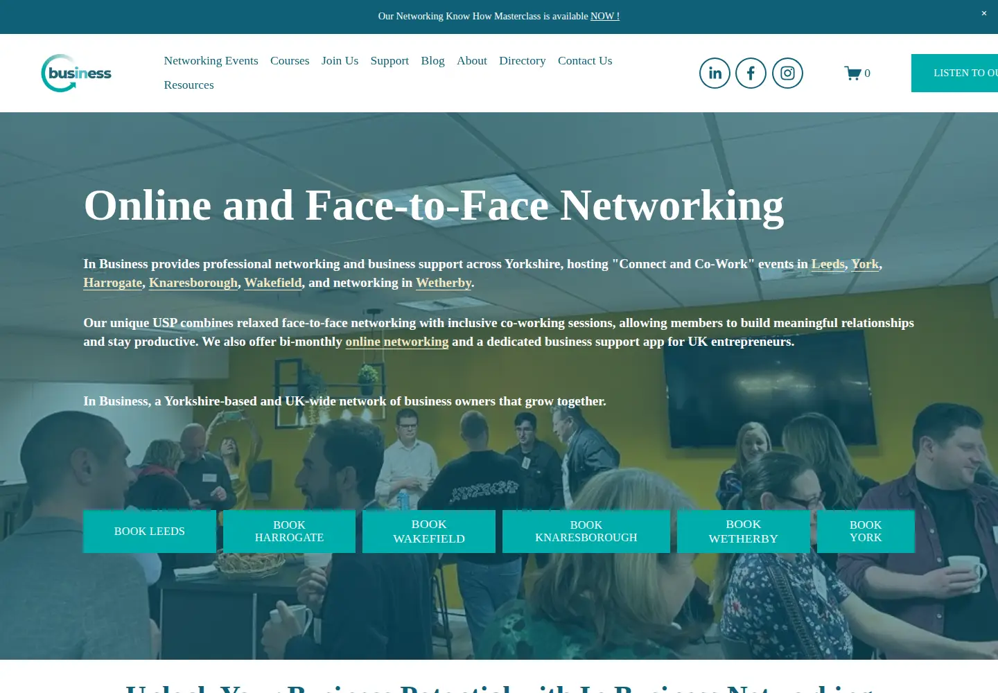 Screenshot of weareinbusiness.co.uk