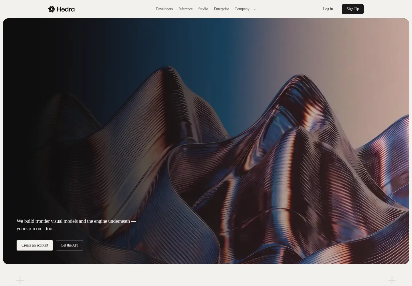 Screenshot of hedra.ai