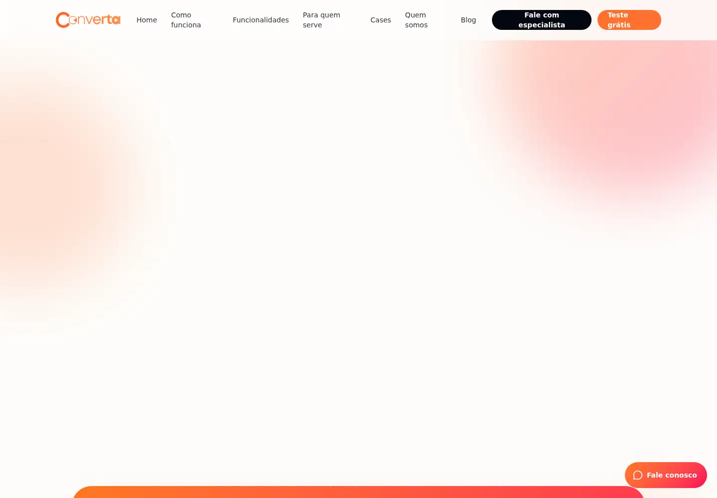 Captured homepage of converta.app in the current scan