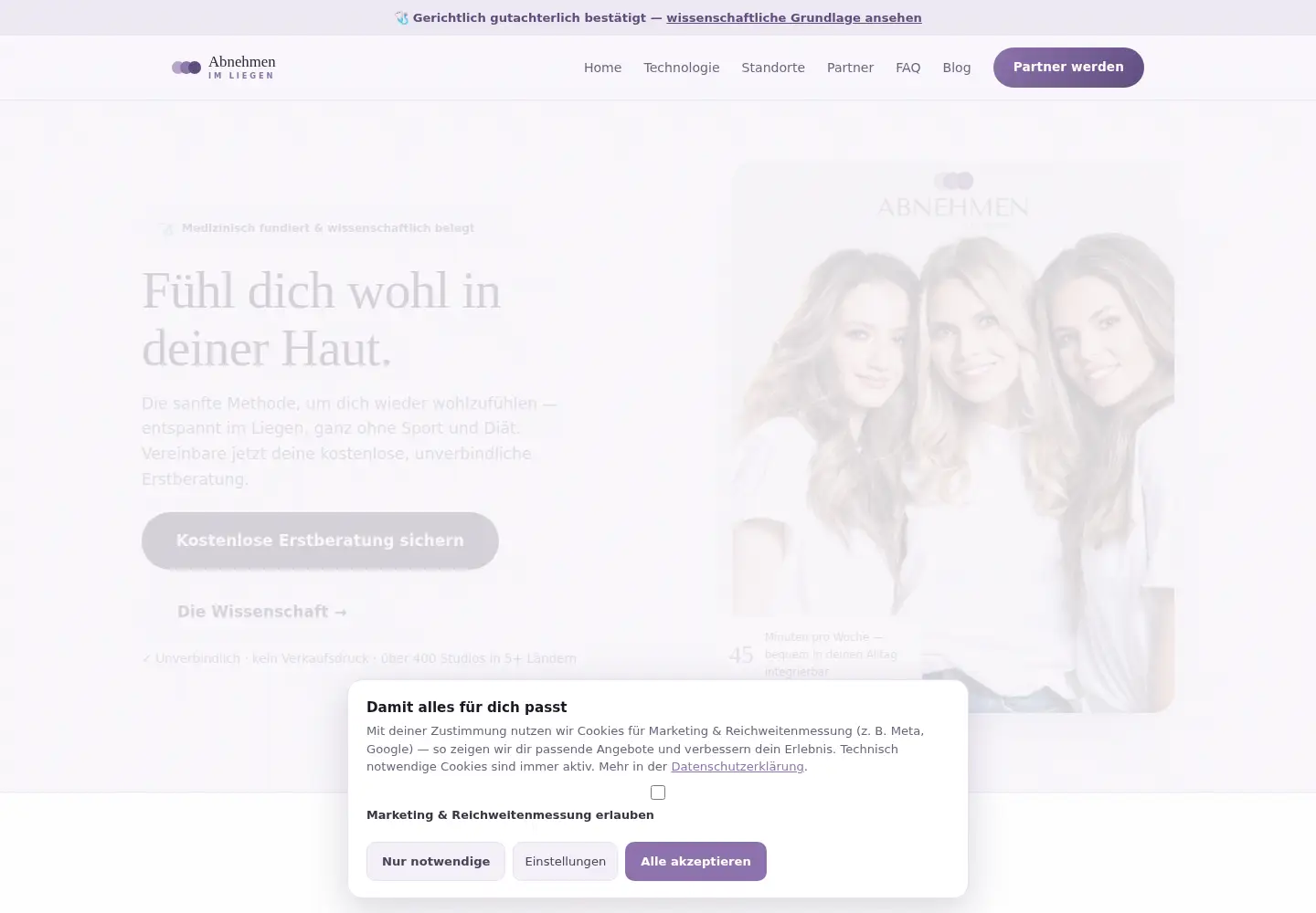 Screenshot of abnehmenimliegen.com