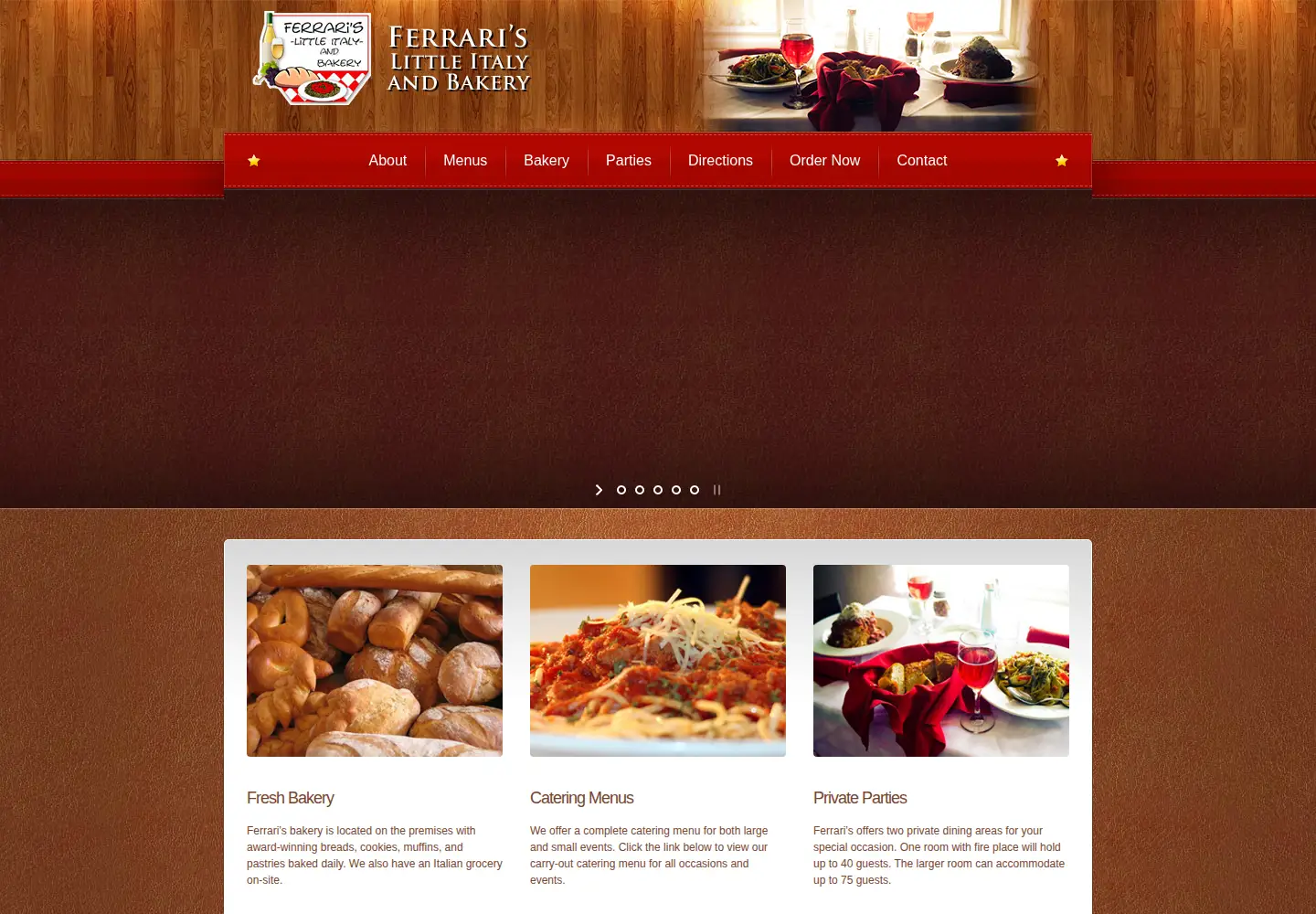 Screenshot of ferrarilittleitaly.com