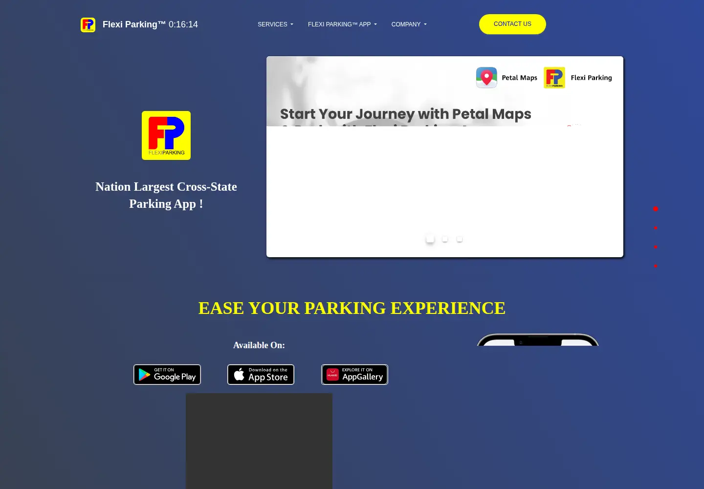 Screenshot of flexi-parking.com