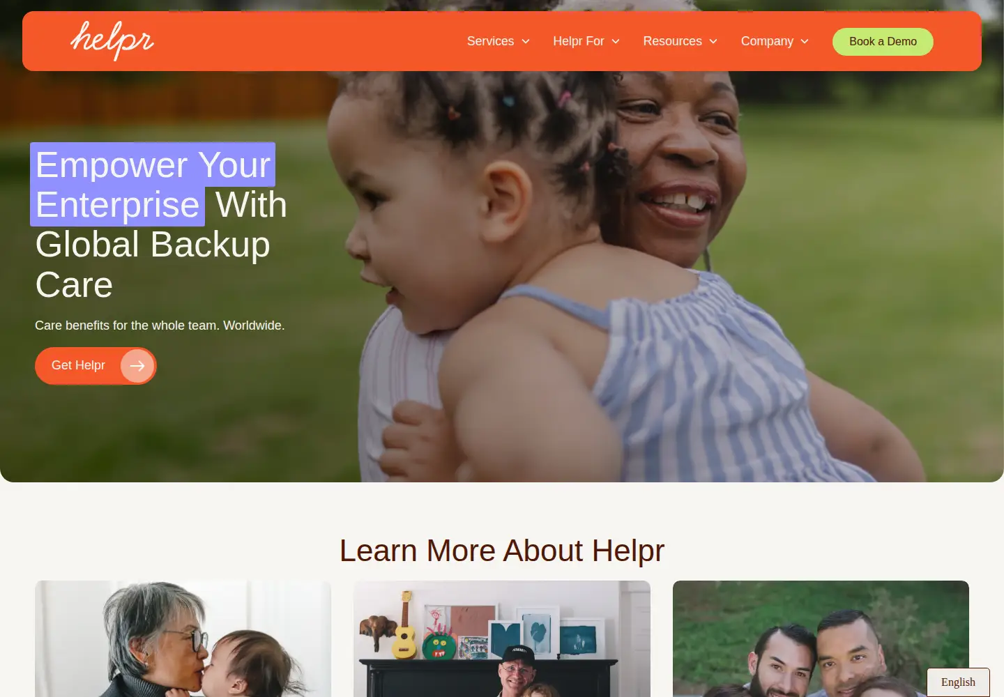 Screenshot of hellohelpr.com