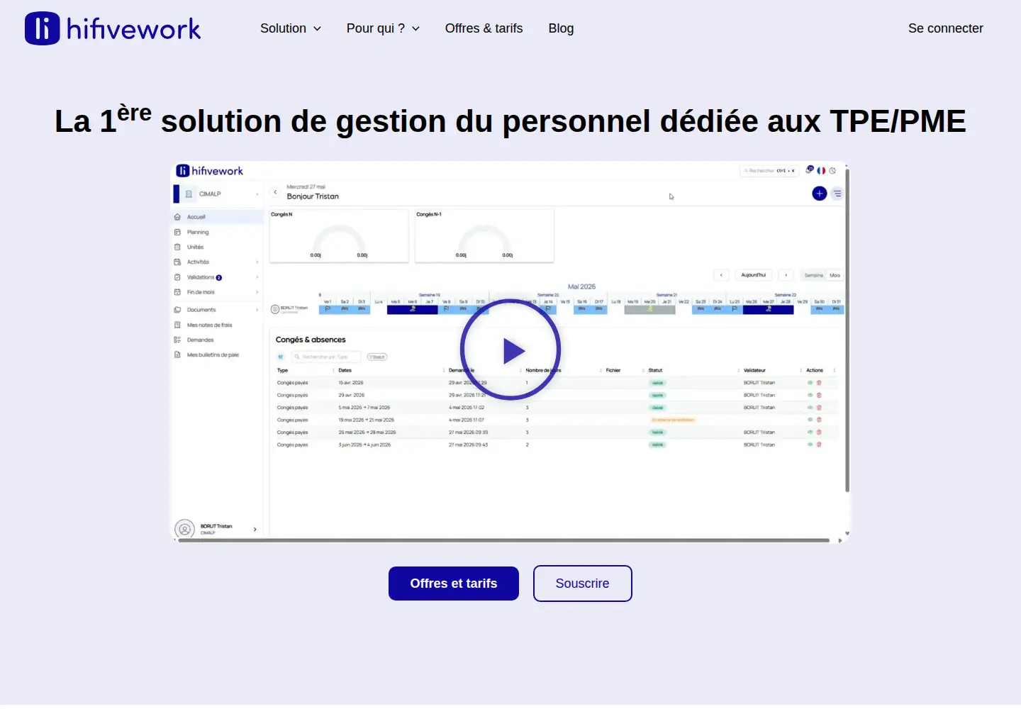 Captured homepage of hifivework.com in the current scan