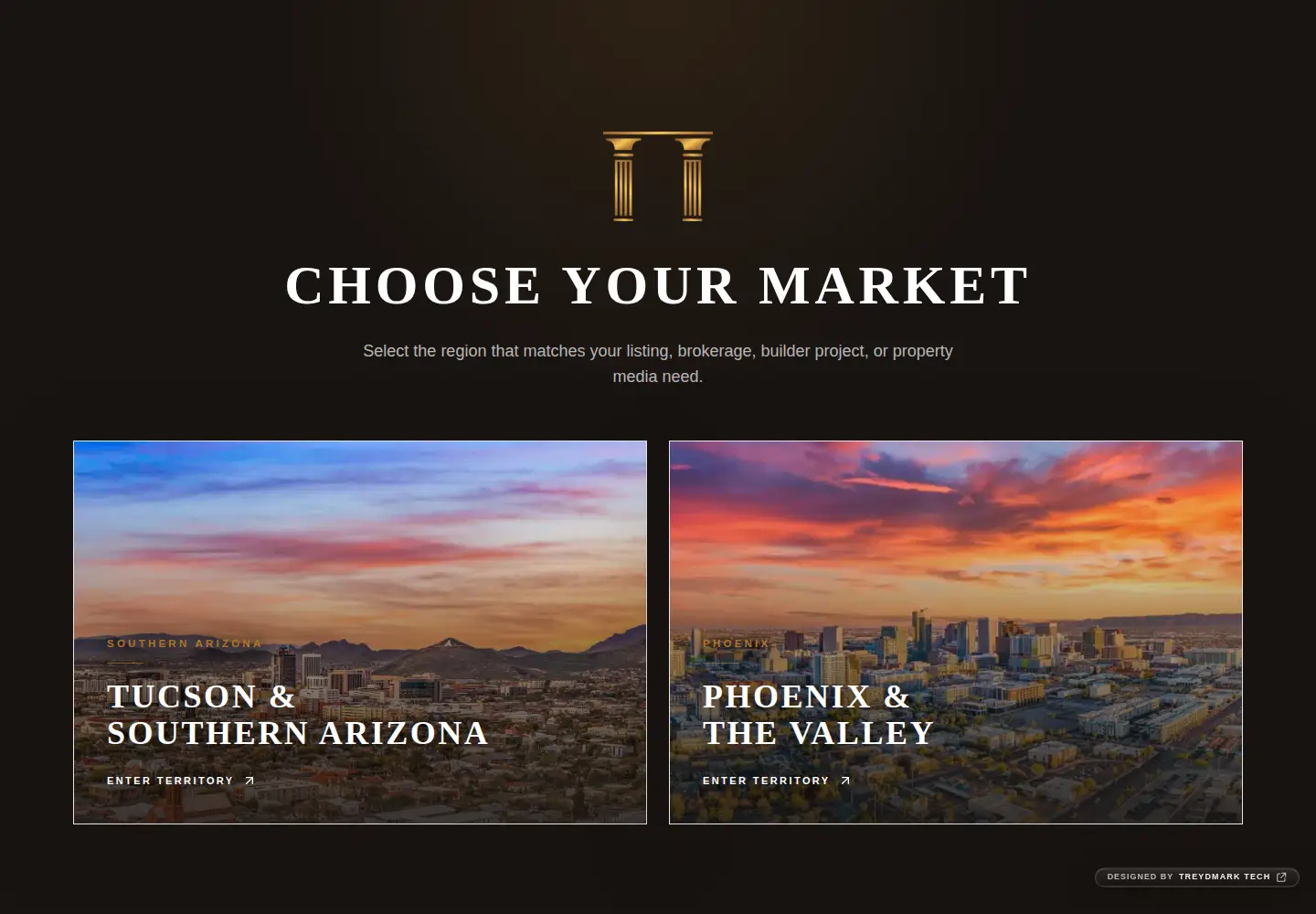 Captured homepage of luxerealtyphotography.com in the current scan