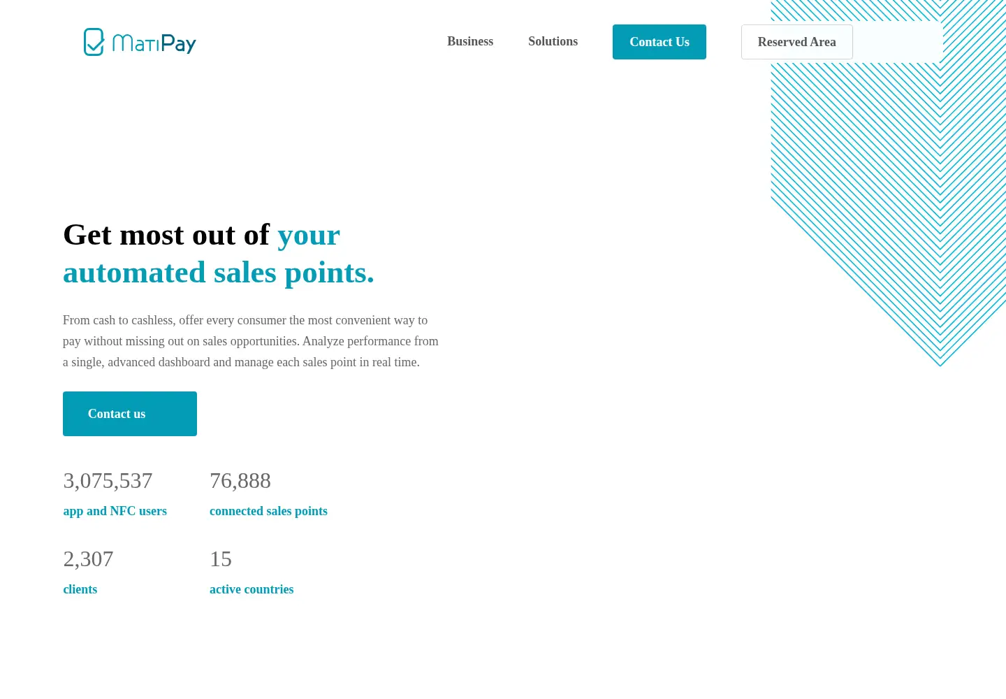Screenshot of matipay.com