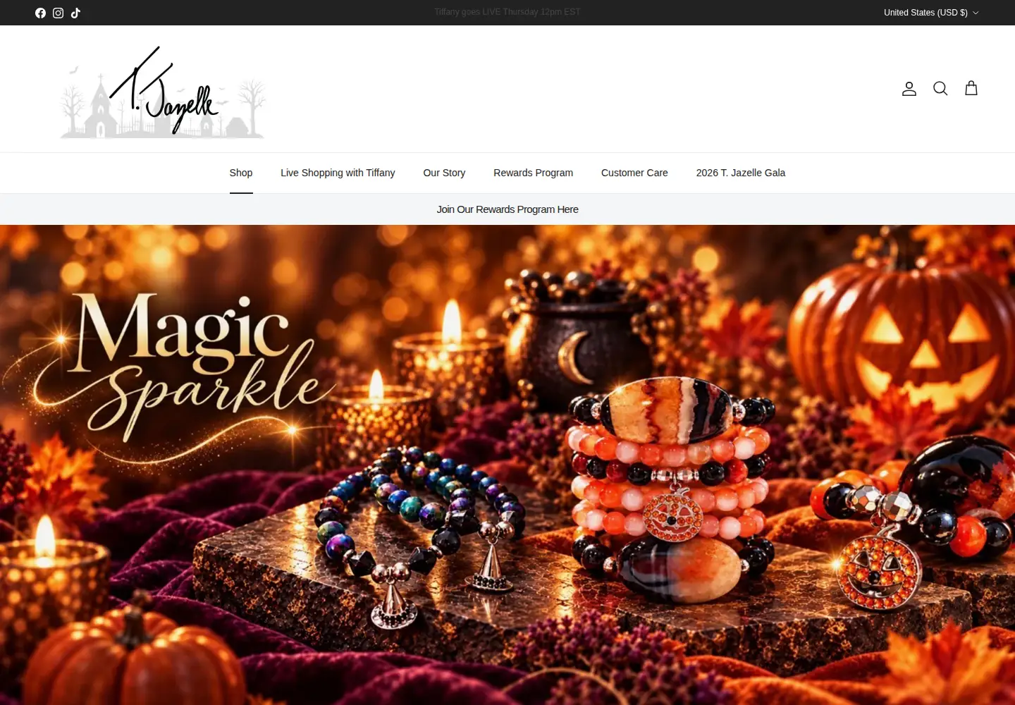 Screenshot of tjazelle.com
