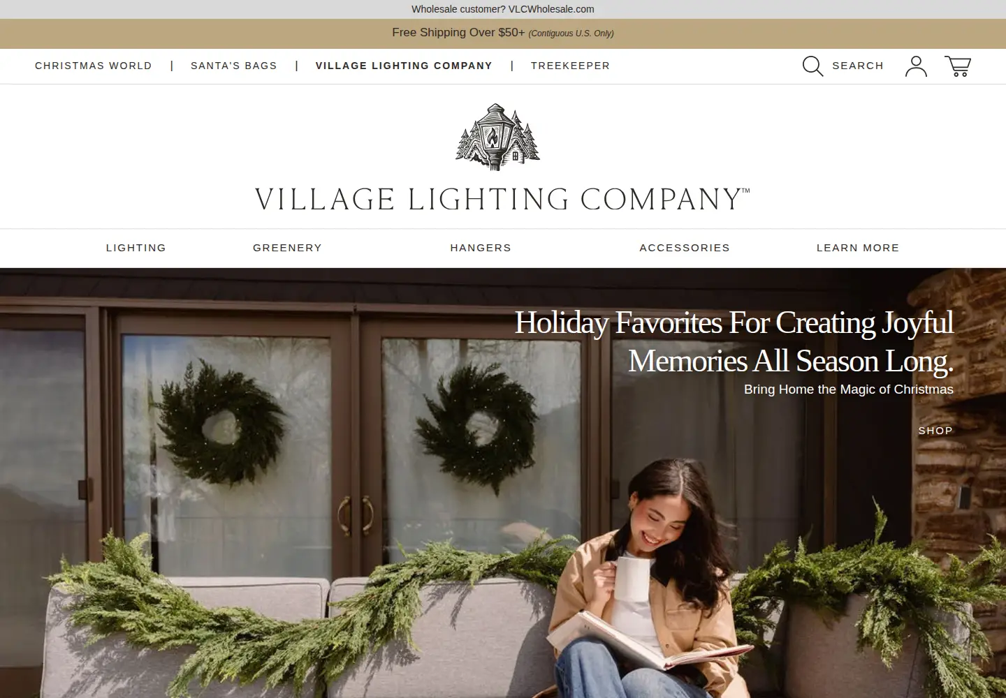 Screenshot of villagelighting.com