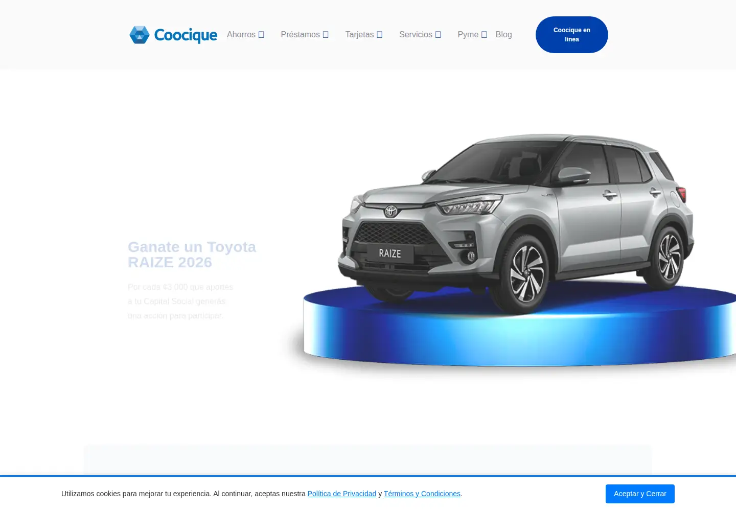 Screenshot of coocique.fi.cr