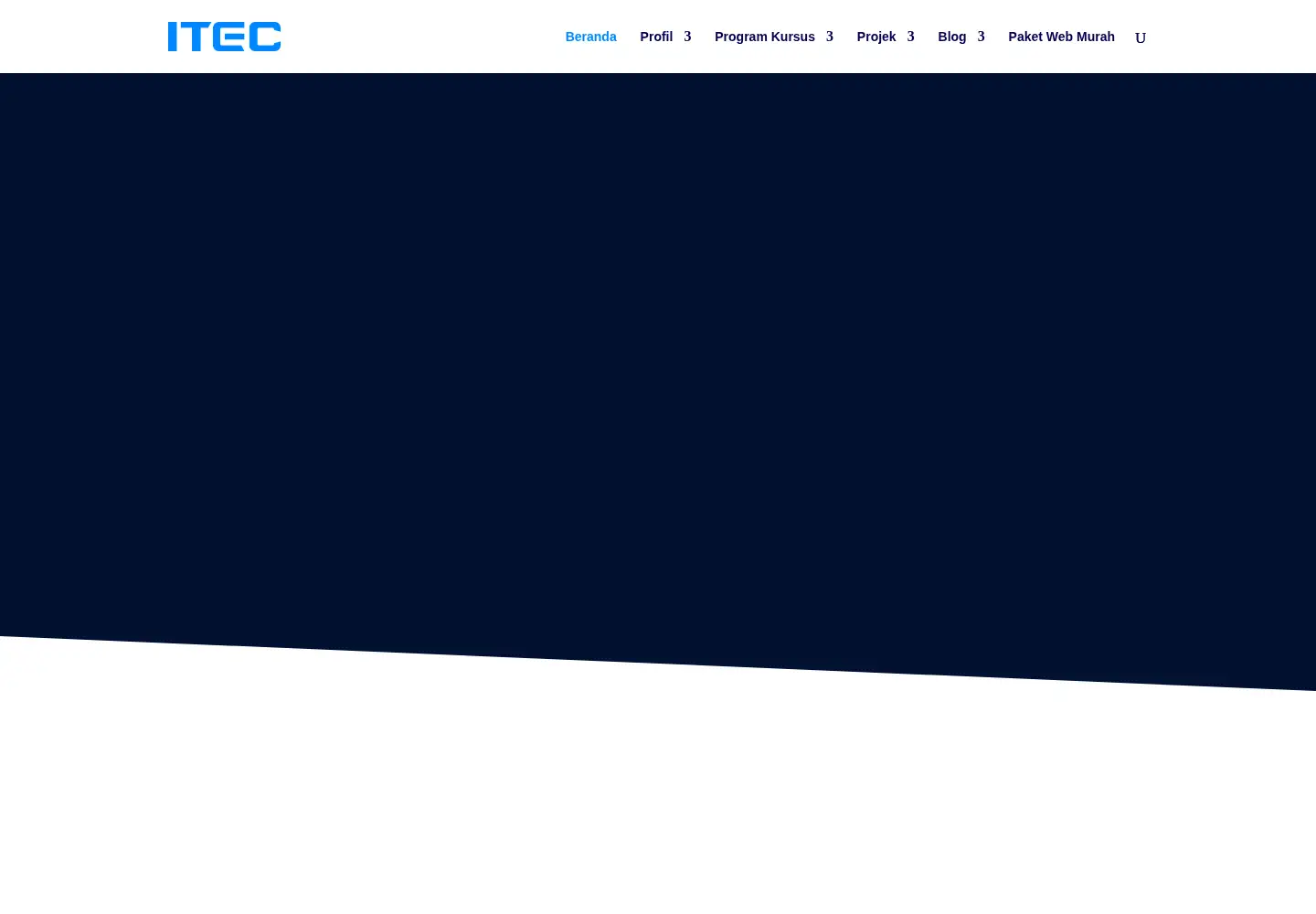 Captured homepage of itec.sch.id in the current scan