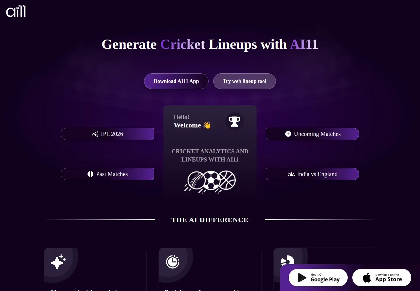 Captured homepage of ai11.in in the current scan