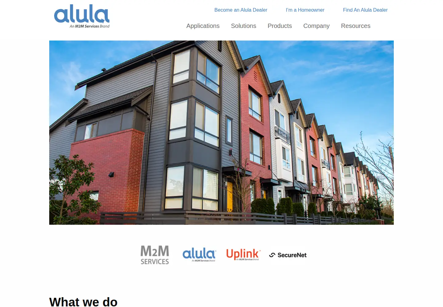 Captured homepage of alula.net in the current scan