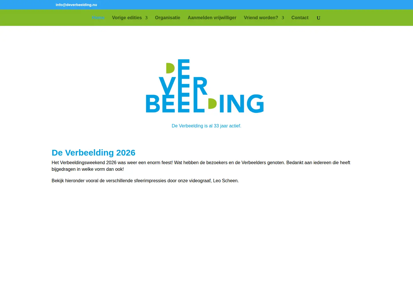 Screenshot of deverbeelding.nu