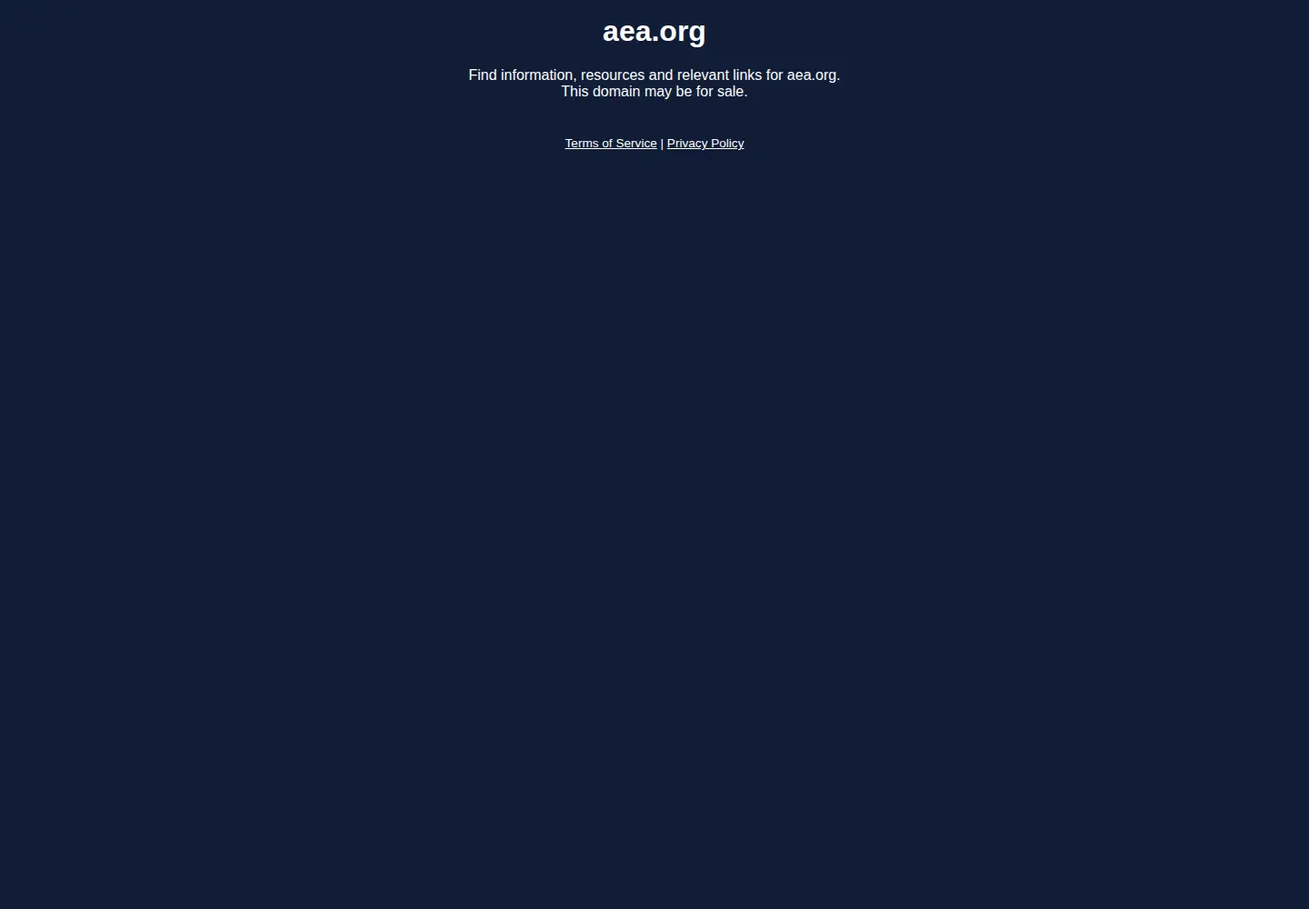 Screenshot of aea.org