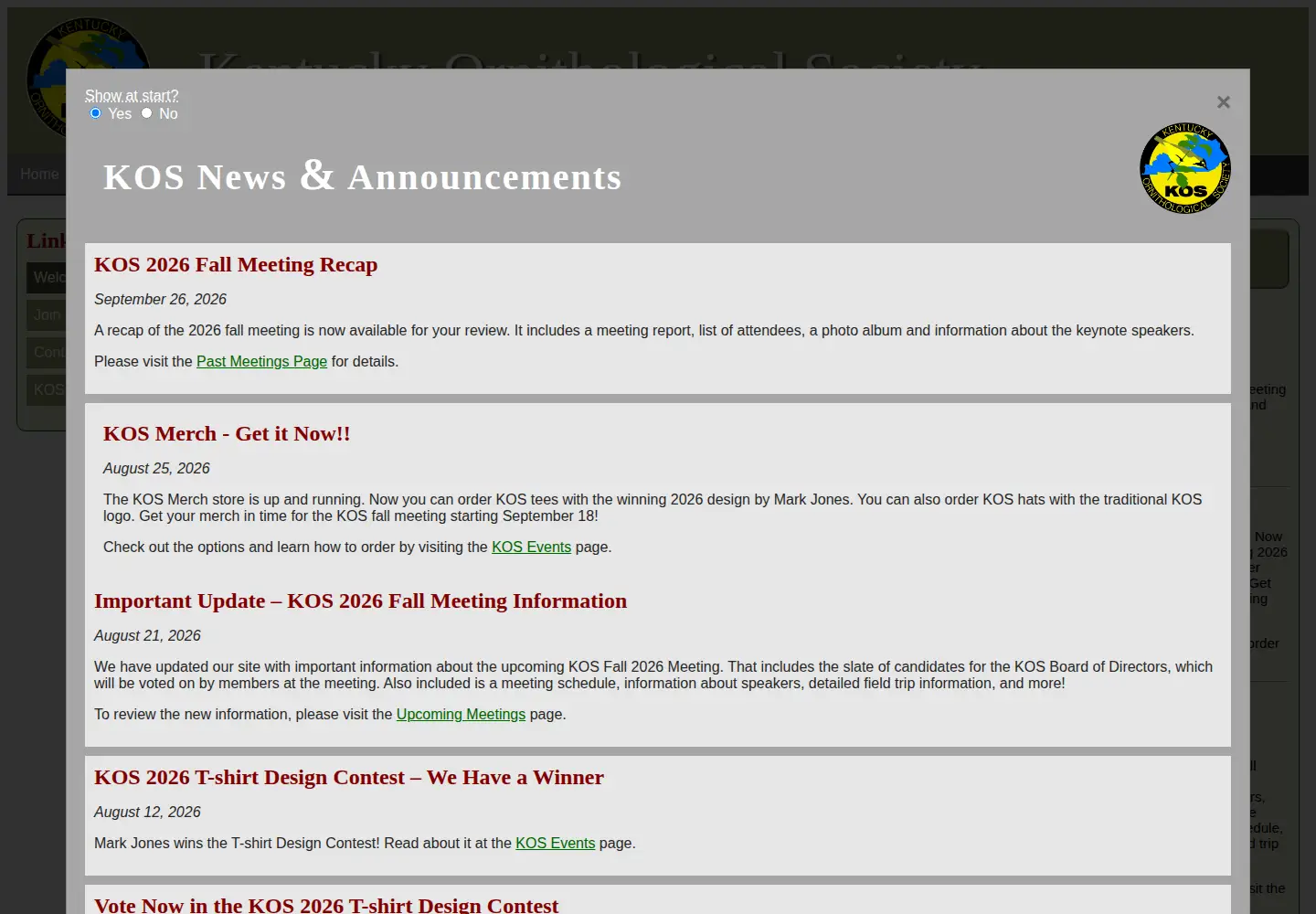 Screenshot of birdky.org