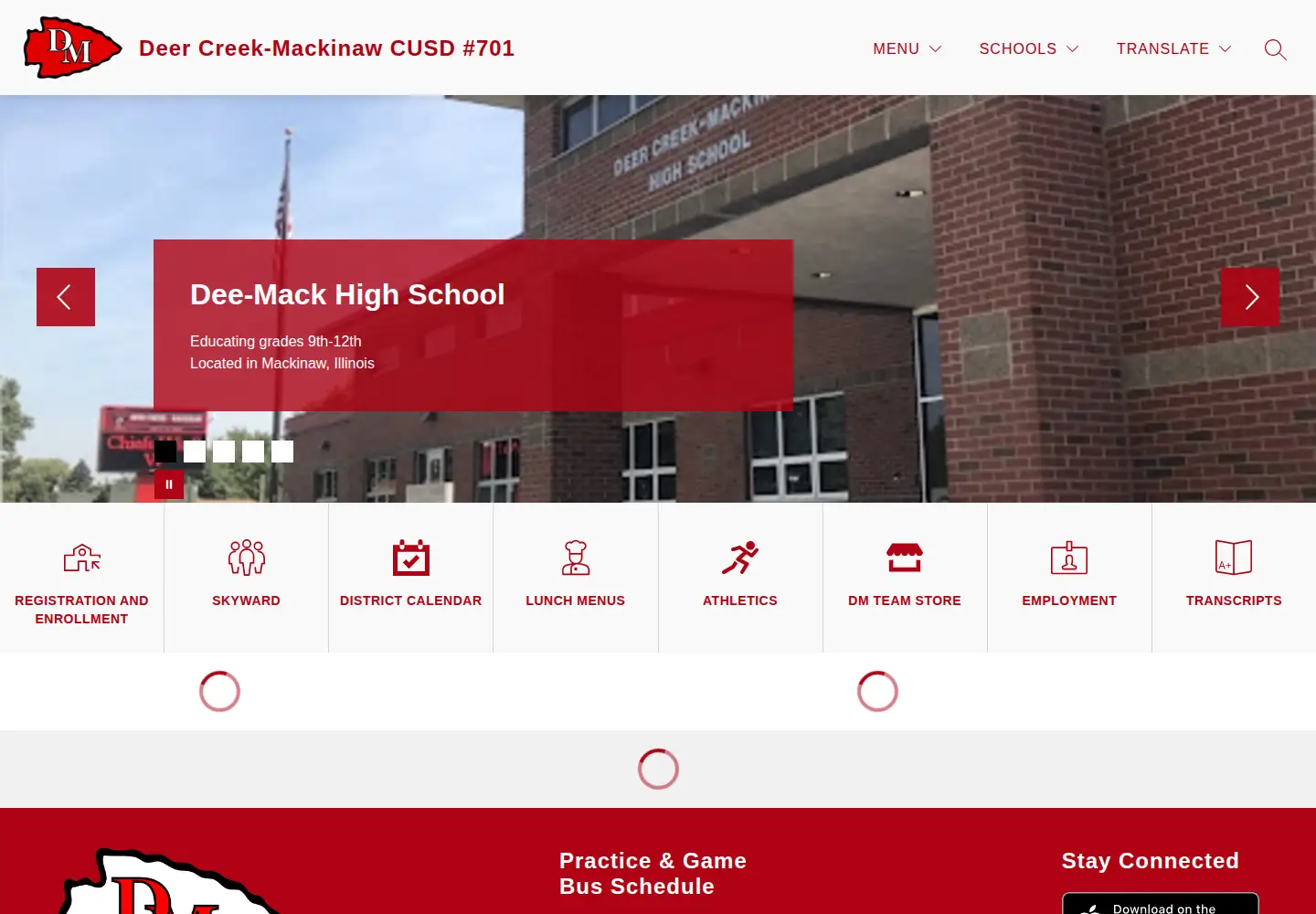 Captured homepage of deemack.org in the current scan