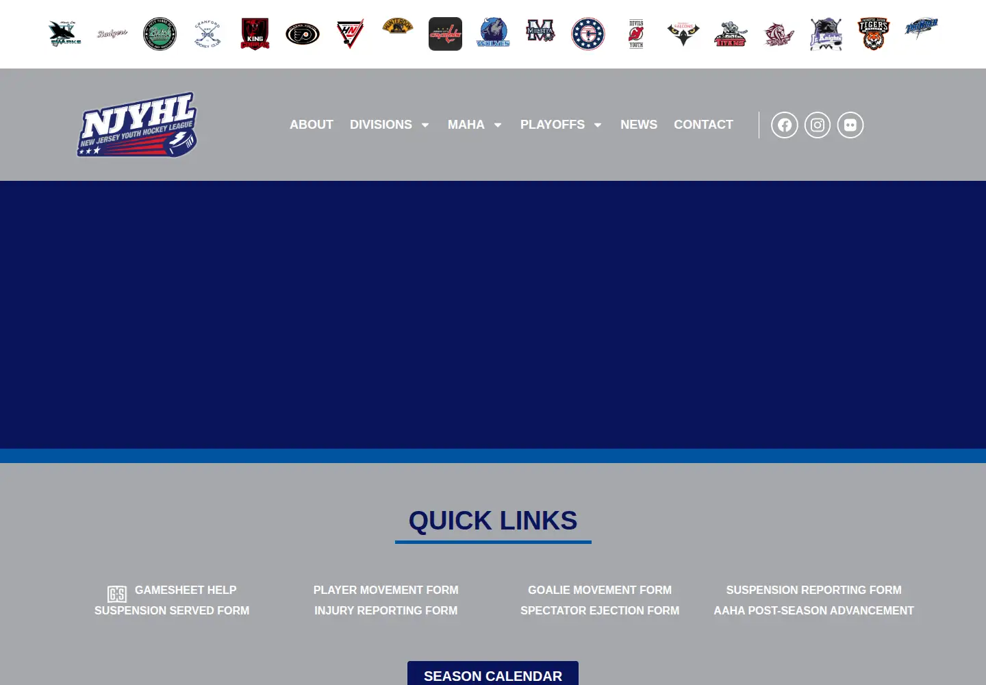 Screenshot of njyhl.org