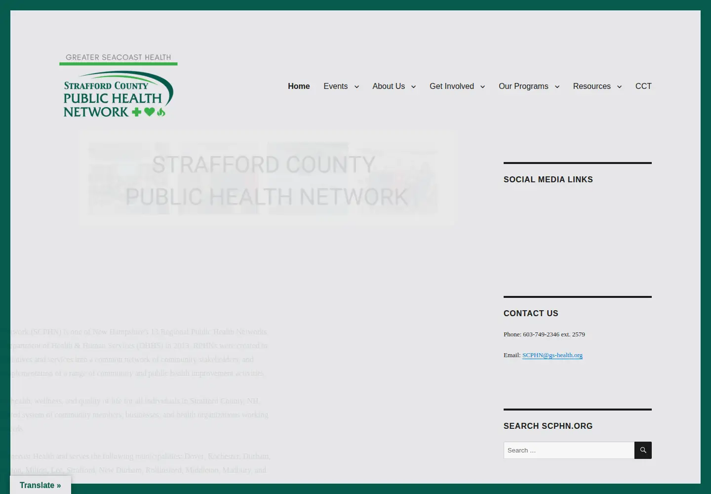 Screenshot of scphn.org