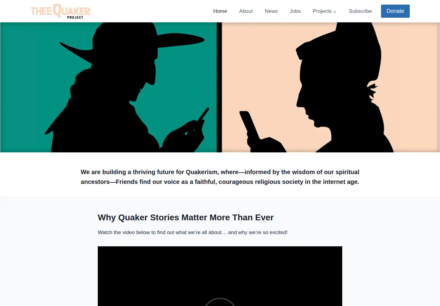 Screenshot of theequaker.org