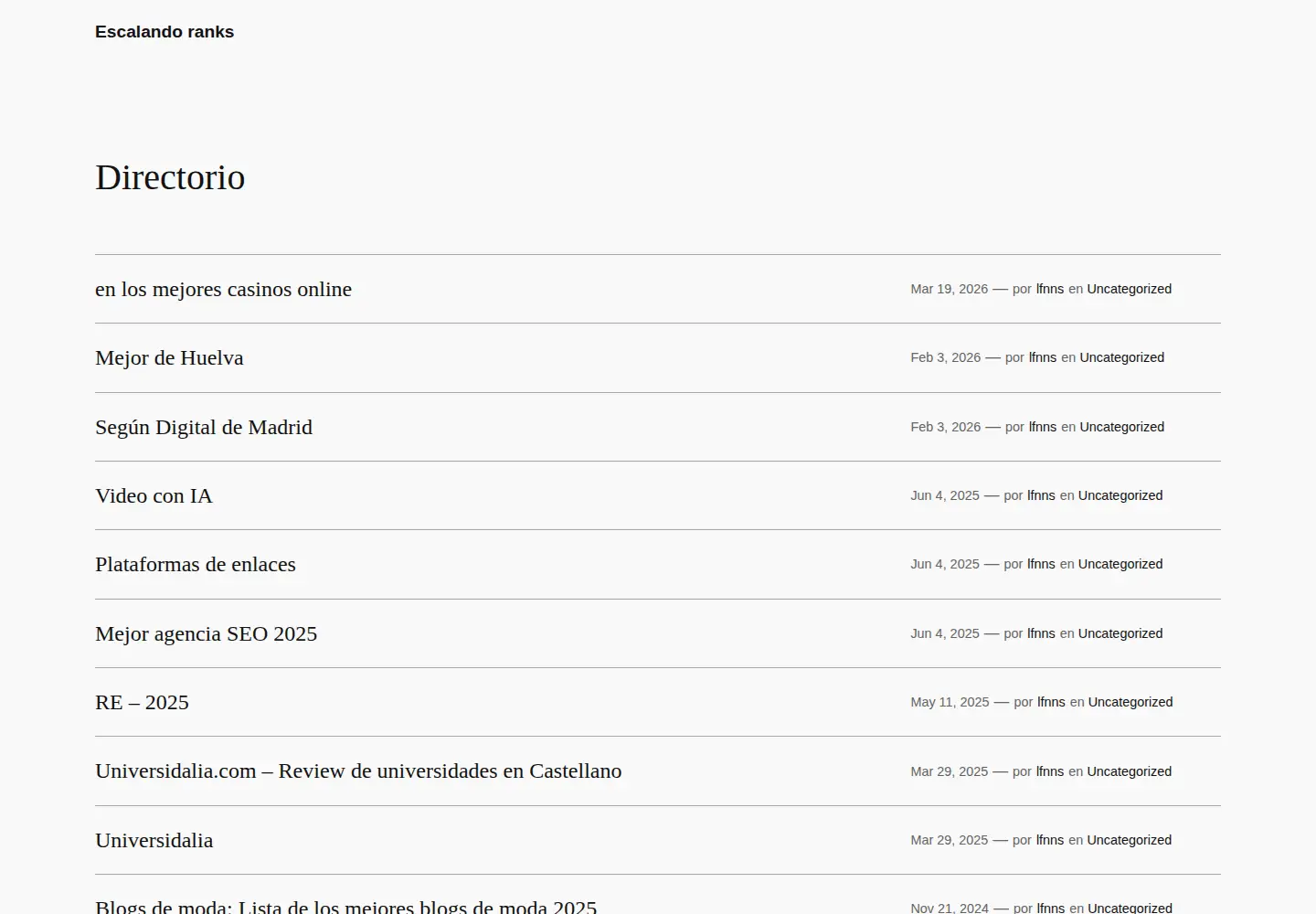 Screenshot of escalando.top