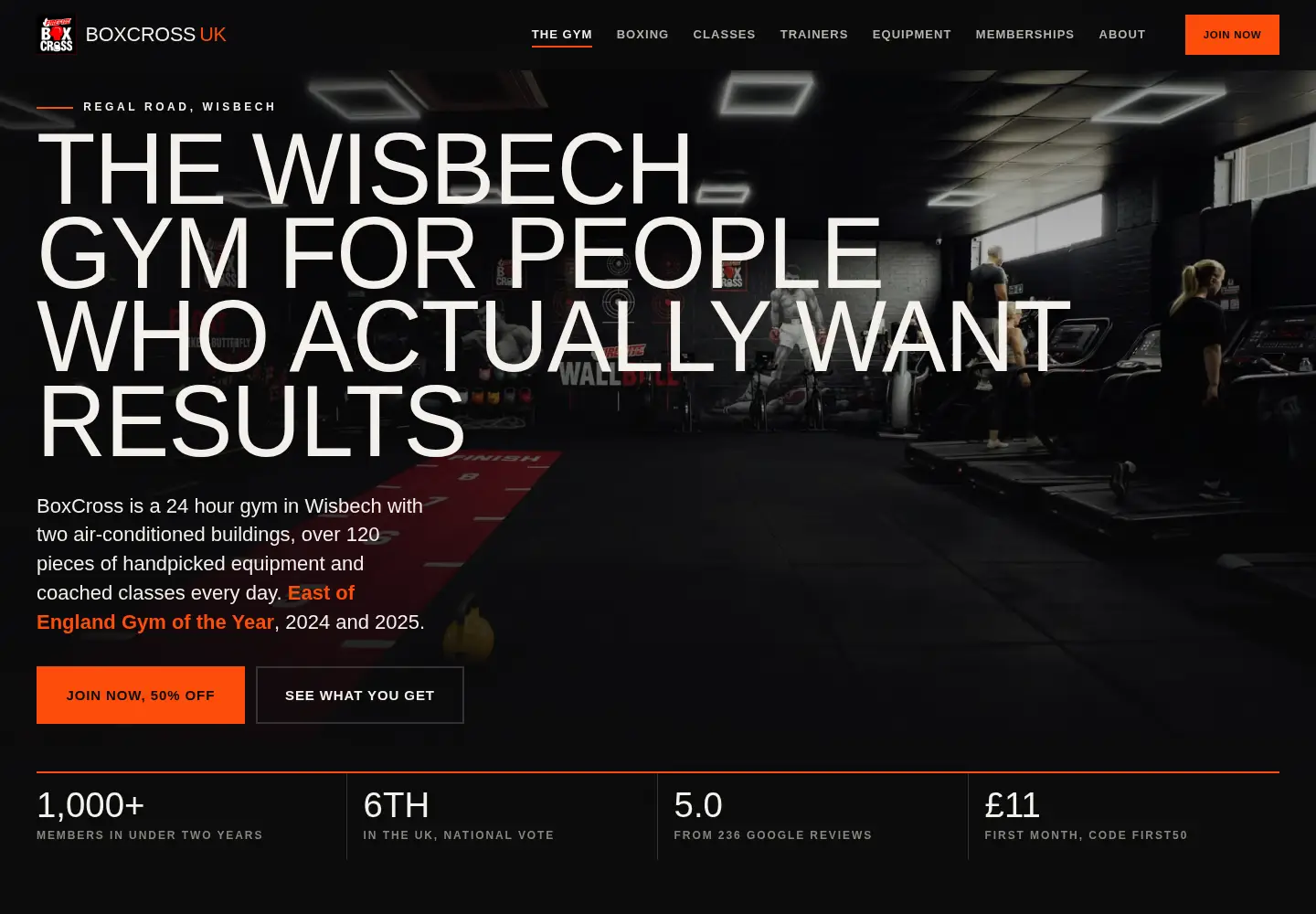 Captured homepage of boxcross.co.uk in the current scan
