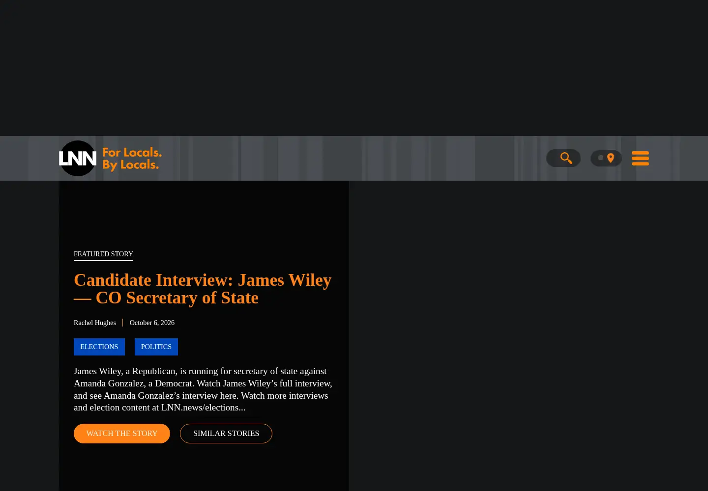 Screenshot of thelocalnews.us