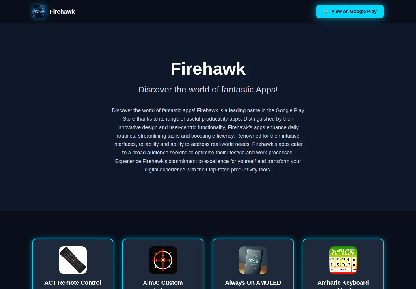 Captured homepage of firehawk.ai in the current scan