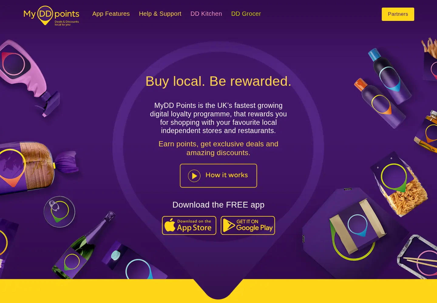 Captured homepage of mydd.app in the current scan