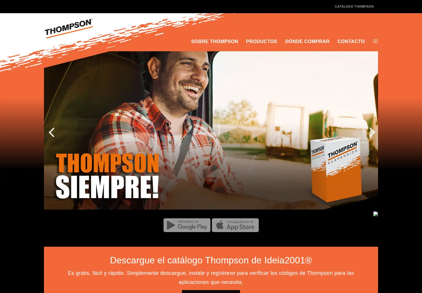 Screenshot of thompson.com.ar