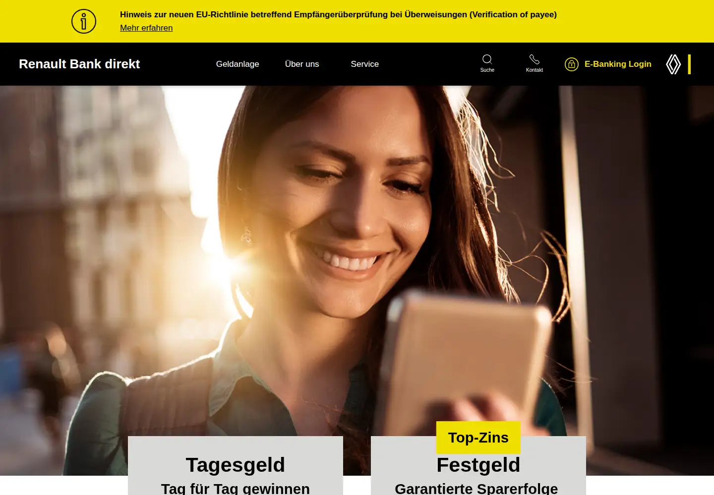 Screenshot of renault-bank-direkt.at