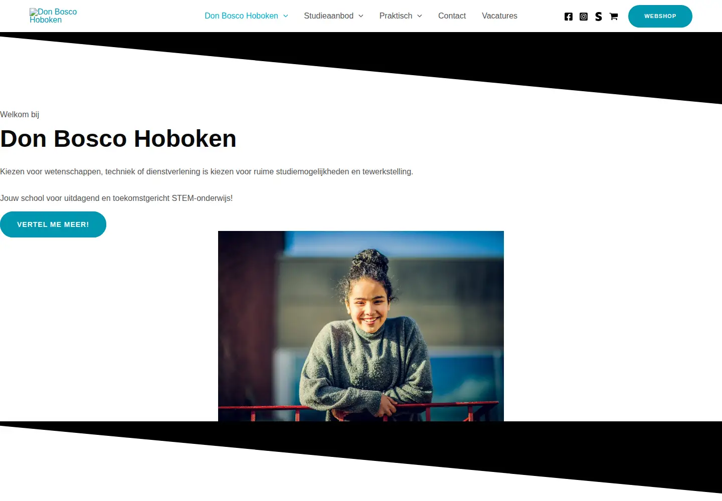 Screenshot of donboscohoboken.be