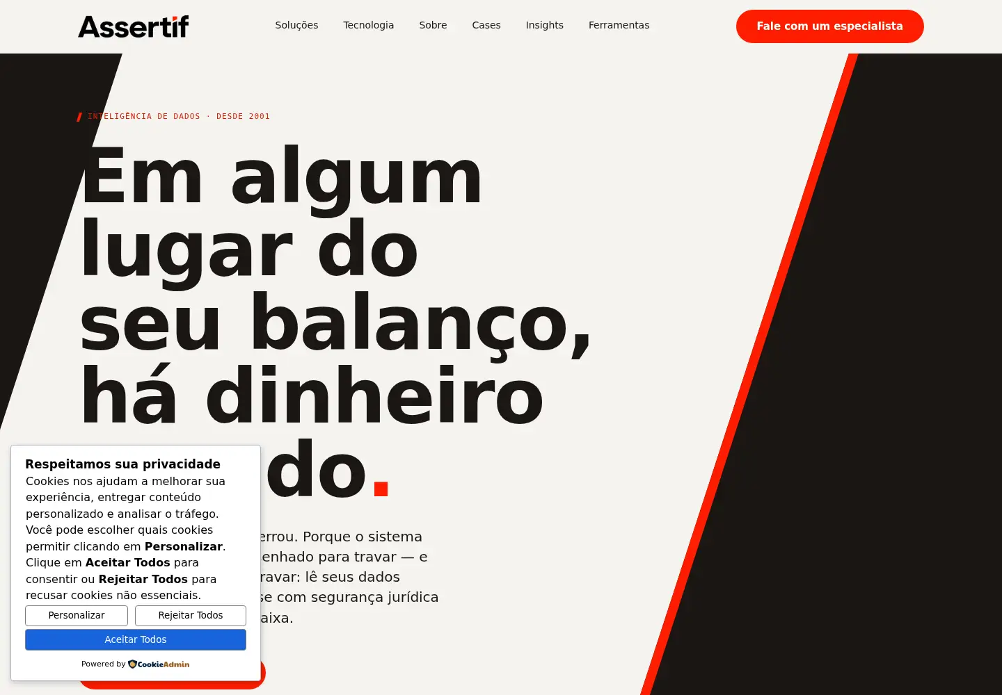 Screenshot of assertif.com.br