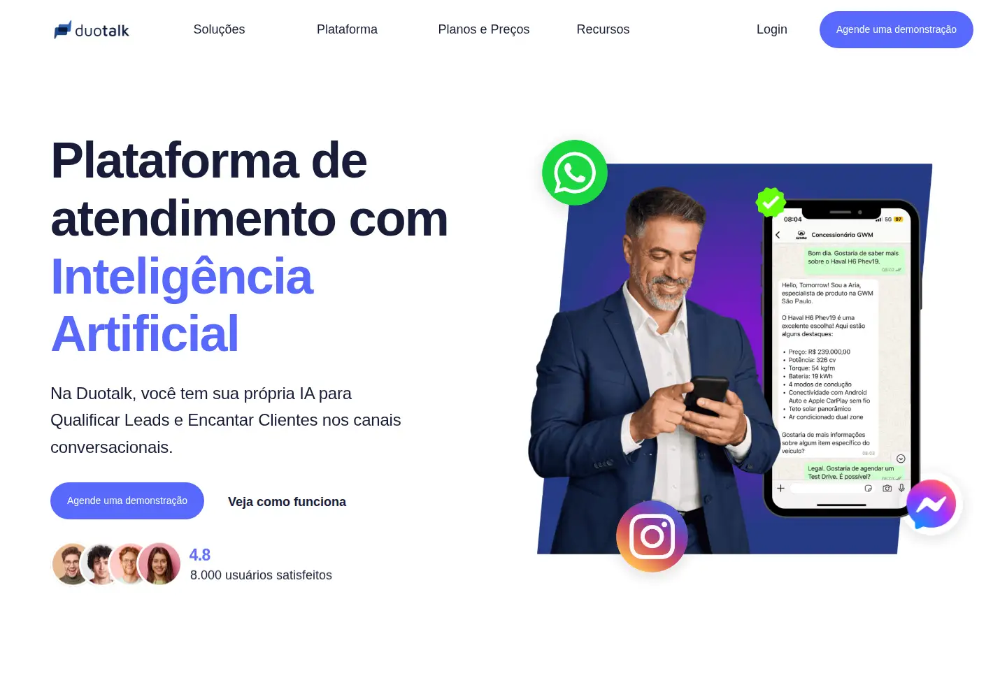 Screenshot of duotalk.com.br