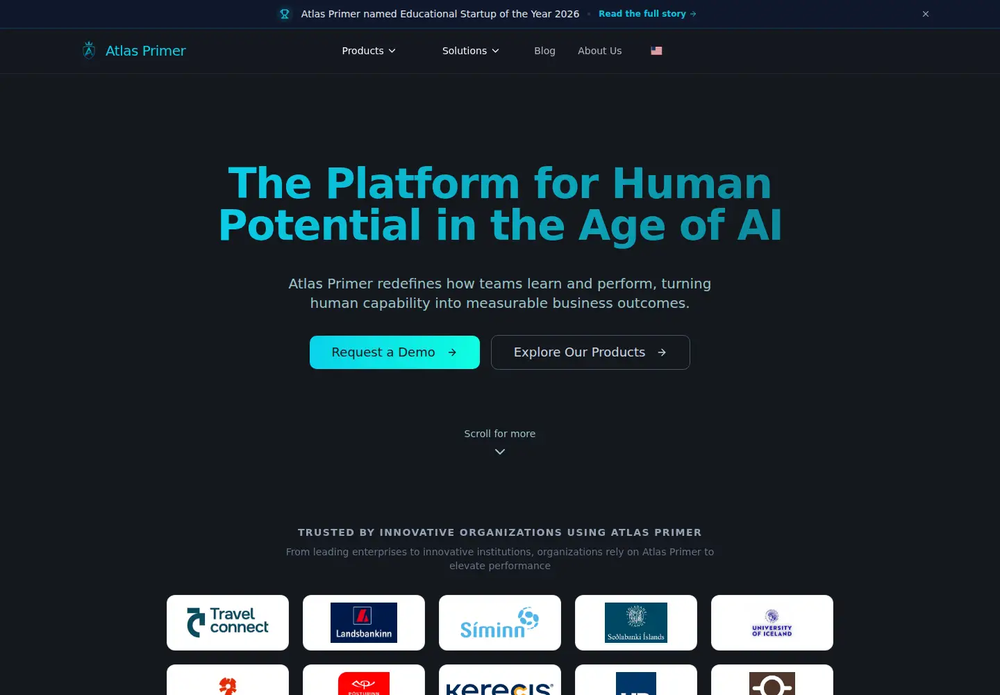 Screenshot of atlasprimer.com
