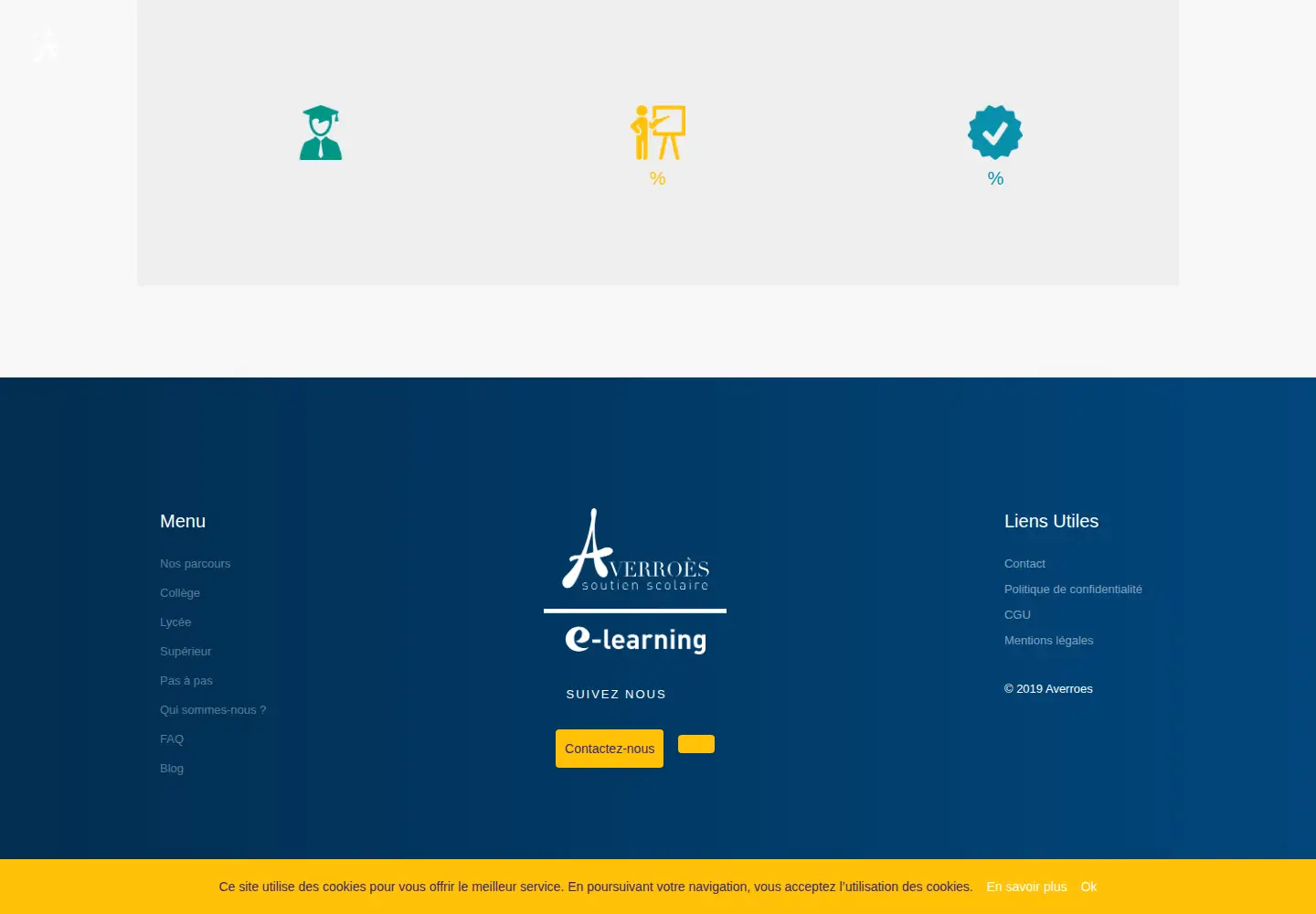 Screenshot of averroes-elearning.com