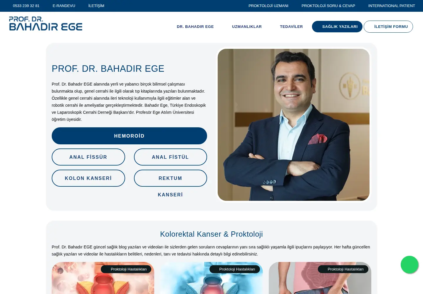 Screenshot of bahadirege.com
